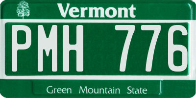 VT license plate PMH776