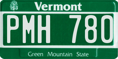 VT license plate PMH780