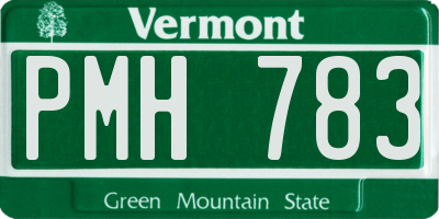 VT license plate PMH783