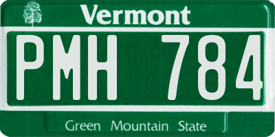 VT license plate PMH784