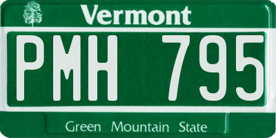 VT license plate PMH795