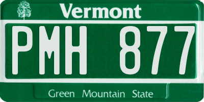 VT license plate PMH877