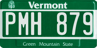 VT license plate PMH879