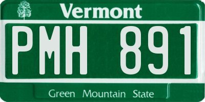 VT license plate PMH891
