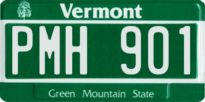 VT license plate PMH901