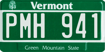 VT license plate PMH941
