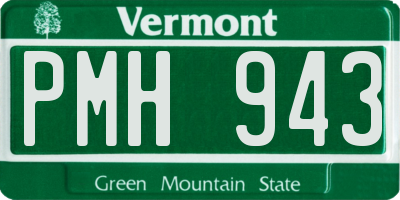 VT license plate PMH943