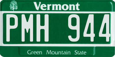 VT license plate PMH944