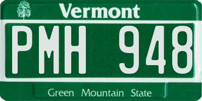 VT license plate PMH948