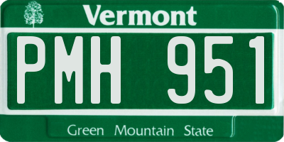 VT license plate PMH951