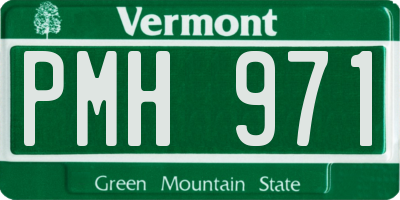 VT license plate PMH971