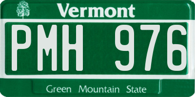 VT license plate PMH976