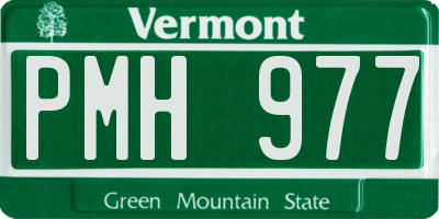 VT license plate PMH977