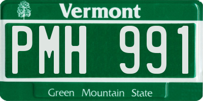 VT license plate PMH991