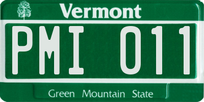 VT license plate PMI011