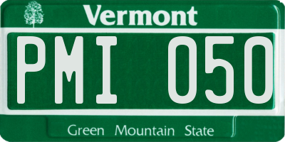VT license plate PMI050