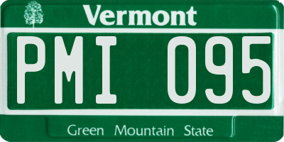 VT license plate PMI095