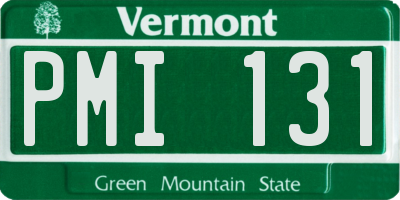 VT license plate PMI131