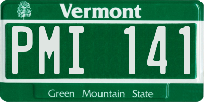 VT license plate PMI141