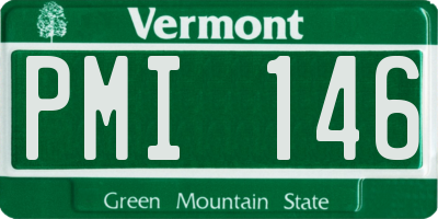 VT license plate PMI146