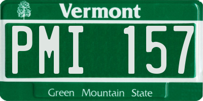 VT license plate PMI157