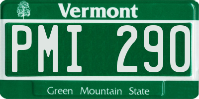 VT license plate PMI290