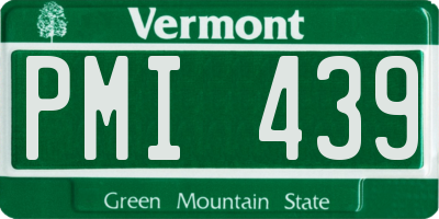 VT license plate PMI439