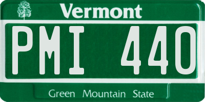VT license plate PMI440