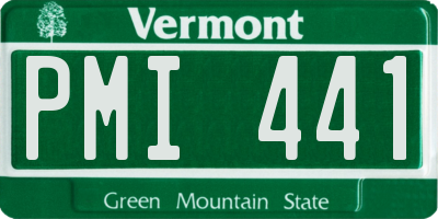 VT license plate PMI441