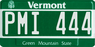 VT license plate PMI444