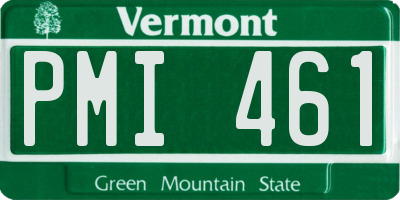 VT license plate PMI461