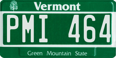 VT license plate PMI464
