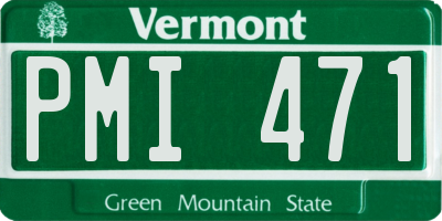 VT license plate PMI471