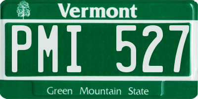 VT license plate PMI527