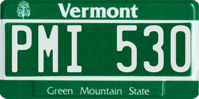 VT license plate PMI530