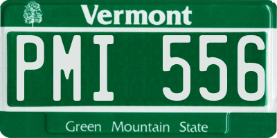 VT license plate PMI556
