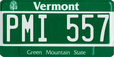 VT license plate PMI557