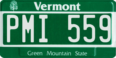 VT license plate PMI559