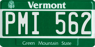 VT license plate PMI562