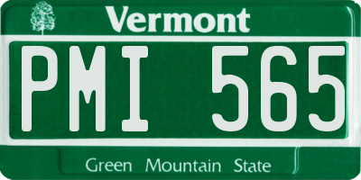 VT license plate PMI565