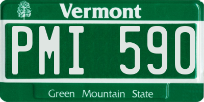 VT license plate PMI590
