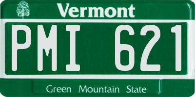 VT license plate PMI621