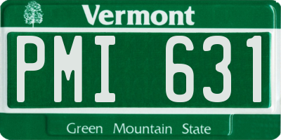 VT license plate PMI631