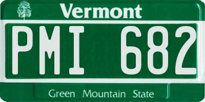 VT license plate PMI682