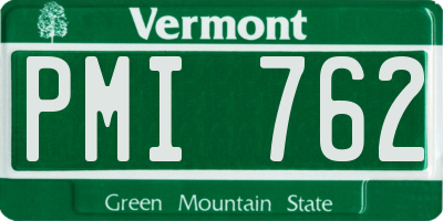 VT license plate PMI762