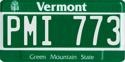 VT license plate PMI773