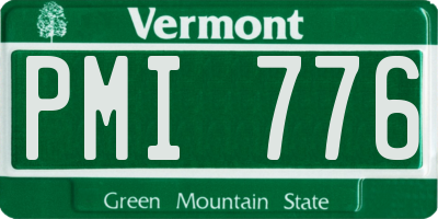 VT license plate PMI776