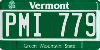 VT license plate PMI779