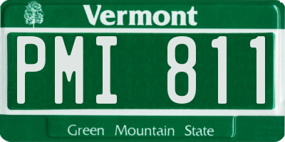 VT license plate PMI811