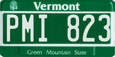VT license plate PMI823